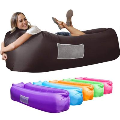 China Cheap Price Foldable Soft Portable Outdoor Beach Bean Bag Bed Air Inflatable Sofa for sale