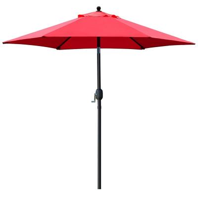 China Outdoor 7.5ft Waterproof Waterproof Garden Patio Umbrella with Push Button Tilt and Crank, Market Umbrella Parasols for sale