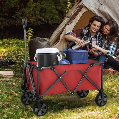 China Universal Folding Trolley Service Camping Trolley Outdoor Garden Beach Folding Cart for sale