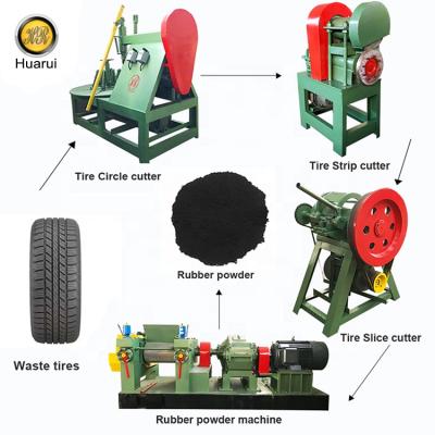 China Building Material Shops Waste Tire Recycling Machine Rubber Powder Equipment for sale