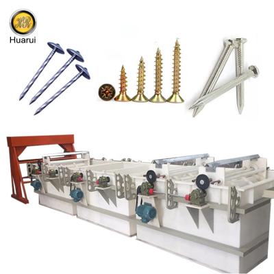 China Galvanizing for electric electroplating machine/zinc galvanizing nails battery/galvanized production line for nails and screws for sale