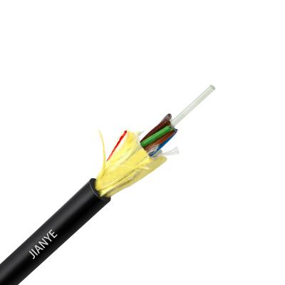 China HDPE All G652D 100m-1000m Span Dielectric 72 Core 48 Core ADSS Outdoor Aerial Fiber Optic Cable for sale