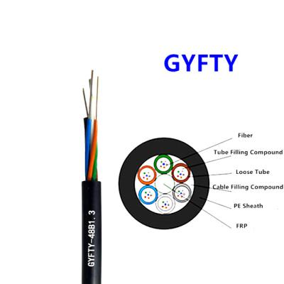 China factory competitive price GYFTY outdoor overhead cable G652D 12 24 48 96 144 core stranded loose tube GYFTY for sale