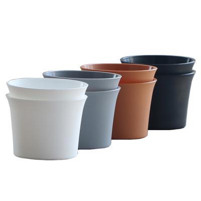 China American style wholesale manufacture customize factory indoor and outdoor plastic pot for shopping mall decoration for sale