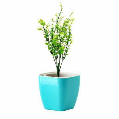 China Modern cheap price factory square plastic smart pots pp Selfwatering for flowers african violets for sale