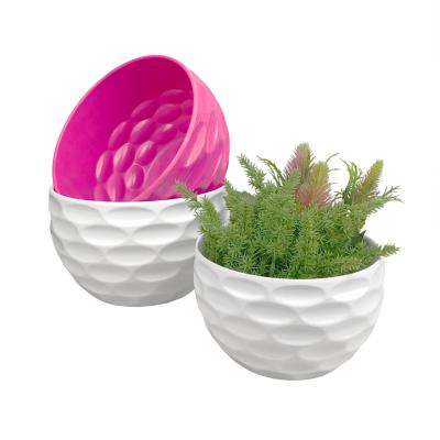 China Modern hot sale plastic colorful decorative flower pot for indoor for sale