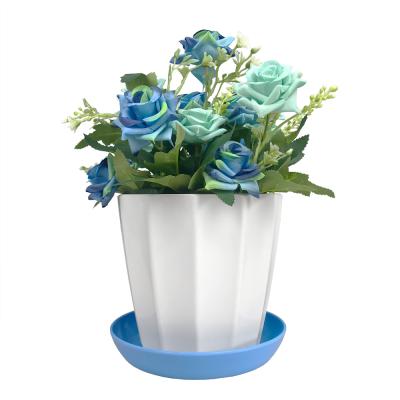 China Wholesale Modern Customize Indoor Colorful Cheap Plastic Flower Pot for sale