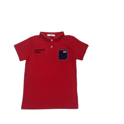 China Plus Size Summer Children's Boy's T-shirt Boy's Polo T-shirt Kids Ice Cotton Children's Polo Shirt Collar From China for sale