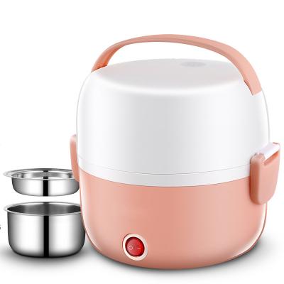 China Caixa de Cozinha Elétrica de Duas Camadas 250W Cozinha de Arroz Rosa de aço inoxidável personalizado à venda