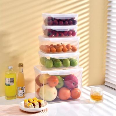 Chine 8L boîte à lunch en plastique transparent réutilisable avec couvercles anti-fuite sécurisés à vendre