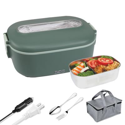 China 304 Stainless Steel Electric Lunch Box Food Heater Keeps Warm For 2-3 Hours for sale