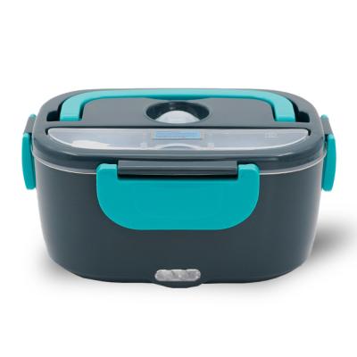 China 1.5L Leakproof Electric Lunch Box 60W Portable Electric Lunch Box Self Heat Electric LunchBox  Dark Gray Green for sale