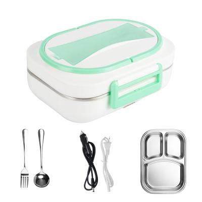 China Leakproof Electric Lunch Box With 304 Stainless Steel 1L Capacity Electric Heating Lunch Box for sale