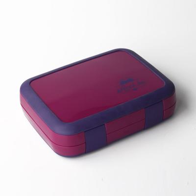 China Eco Friendly 4-Compartment Food Storage Container for Kids 1160ml Purple for sale