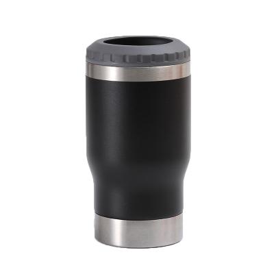 China 14oz Stainless Steel Beer Mug with Bottle Ppener Outdoor Car Mug Black for sale