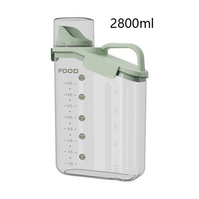 China 2800ML Contenedores de comida rectangulares de plástico apilables para ahorrar espacio en venta