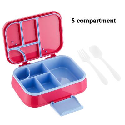 China Dishwasher Safe and Bpa-Free Plastic Bento Lunch Box with 800-1000ml Capacity for sale