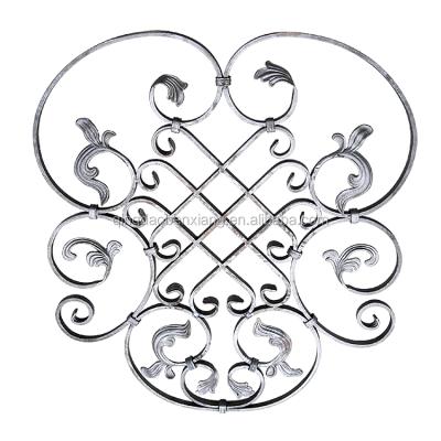 China Easily Assembled New-designed Ornamental Wrought Iron Flower Panel Lotus Fence and Gate for sale