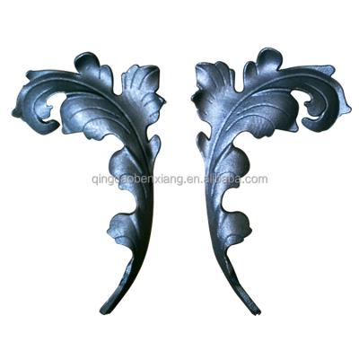 China Wrought Iron Decoration Wrought Iron Fence Accessories Stamping Flowers for sale