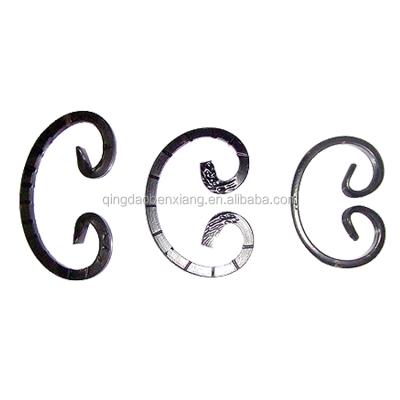 China Fence Factory Price Sale Roller Series Wrought Iron Fence Parts Decorative Forged Iron Rosettes for sale