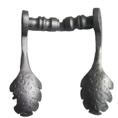 China Traditional forged anti-theft door handle with single iron door handle for sale