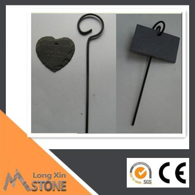 China Black Slate Stone Metal Garden Plant Labels for sale