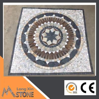 China Wall Decoration China Backsplash Mosaic Tiles Floor Patterns Medallions Square Art Stone for sale