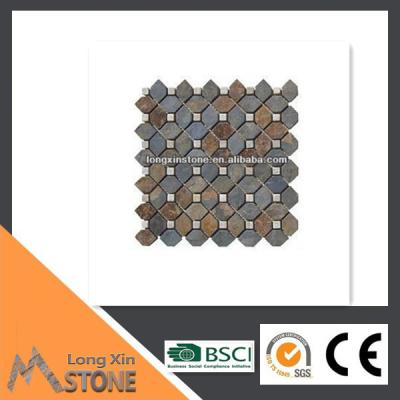 China Rustic Stone Slate Mosaics for sale