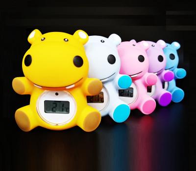 China Digital Bath Thermometer Baby Bath Thermometer Hippo Baby Bath Thermometer with High Temperature Alarm for sale