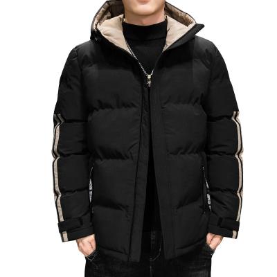 China Thick Work Casual Wear Type Viable Soft Comfortable Hooded Windproof Warm 100% Polyester Winter Coat Men for sale