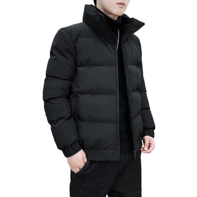 China Wholesale 100% Polyester Fashion Thick Winter Coat Windproof Casual Stand Up Comic Collar For Masculine Men for sale