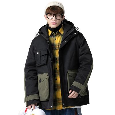 China 2021 Latest Winter Breathable Apparel Mens Outdoor Wear Sleeves Long Padded Stripper Jacket With Hood For Men for sale