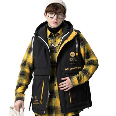 China Men's Standard Thickness Quilting Style Breathable Skin Care Clothes Keep Warm Padded Stripper Vest Jackets For Men for sale