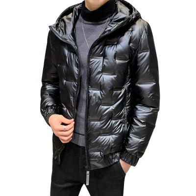 China Deep Hooded Solid Color 100% Durable Polyester Fiber Material Keep Warm Winter Windproof Comforter Down Jacket for sale