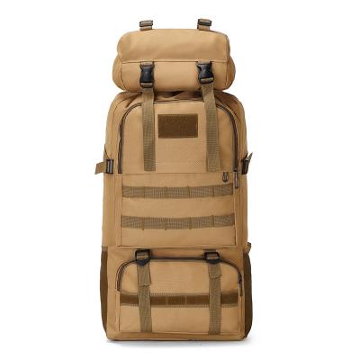 China Wholesale 80L Survival Army Bag Oxford Waterproof Trekking Anti-theft Outdoor Hiking Military Tactical Backpack for sale