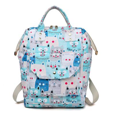 China Lovely Printed Baby Diaper Diaper Bag Backpack Diaper Boom Tote Baby Diaper Bag Backpack New for sale