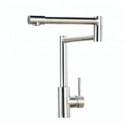 China Pot Filler Kitchen Faucet For Newest Fold Deck Mounted Stainless Pot Filler Water Faucet Kitchen Sink Faucet for sale