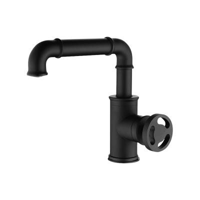 China High Quality Black Metered Wash Hand Basin Faucets, Bathroom Mixer Taps, Single Handle Basin Mixer Taps for sale