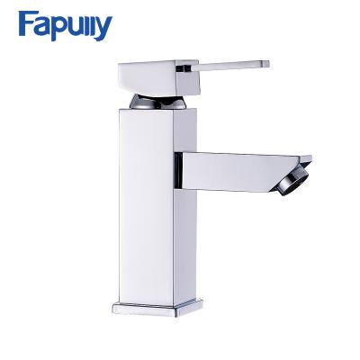 China Fapully Kaiping Manufacturer Faucet High Quality Metered Bathroom Faucet Deck Mounted Basin Mixer Tap Grifos Lavabo for sale