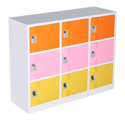 China High Quality Adjustable Door Locker Storage Cabinet Metal Locker Steel Cabinet (Size) for sale