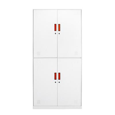 China High Quality Environmentally Friendly Wardrobe Storage Cabinet Metal Locker Storage Metal 4 Door Clothes Locker for sale