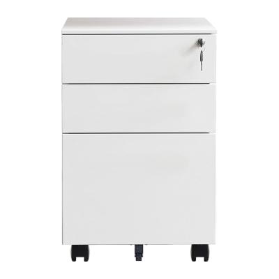 China (Height)Adjustable Filing Cabinet With Drawer Metal Cabinet 3 Drawer Movable Steel Filing Cabinet Sales for sale