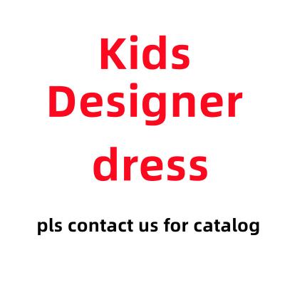 China wholesale famous designer Anti-wrinkle brand summer dress for kids girls luxury clothes fashion child clothing for sale