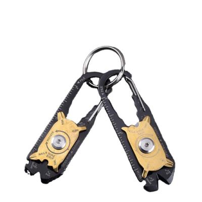 China Multifunctional outdoor camping tool pocket key chain home use survival kit daily outdoor climbing emergency camping tool 20 in 1 multifunctional tool for sale