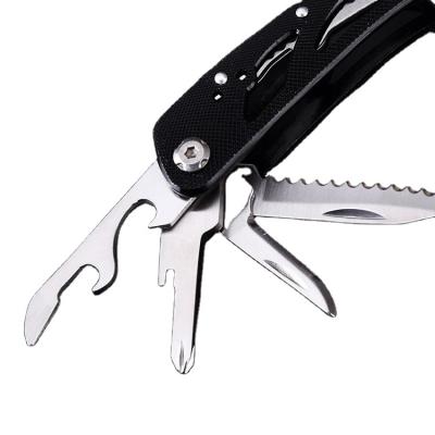 China Durable MULTI FUNCTIONAL Camping Fishing Folding Pliers Portable Multifunctional Tongs for sale