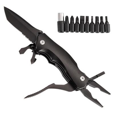 China Stainles Outdoor Multifunctional Combination Cutting Pliers Pliers Multitool Folding Portable Stainless Steel Pocket Knife Pliers for sale