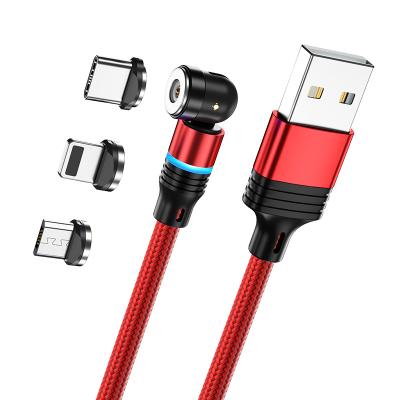 China Mobile Phone Top Cable 5v 2a 3 in 1 2m Cable Magnetic Fast Charging Android Data Cable Usb Data Cable for sale