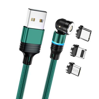 China Mobile Phone Good Prices Strong Magnetic Suction 1m 2m Led 3 In 1 Usb Magnetic Cable for sale