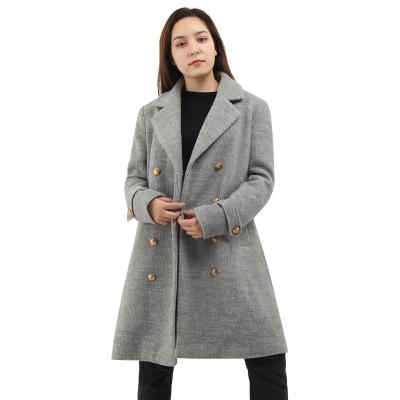 China New Trends Womens Custom Made Breathable Winter Ladies Long Wool Coats Cashmere Wool Blend Coat Plus Size Patch Package Brand Wool Jackets for sale