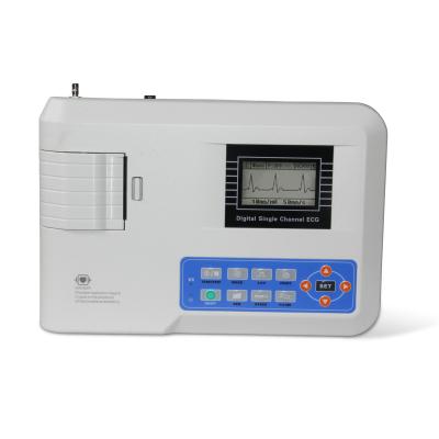 China ECG100 ECG Testing Device Machine Single Channel Digital EKG Monitor System for sale